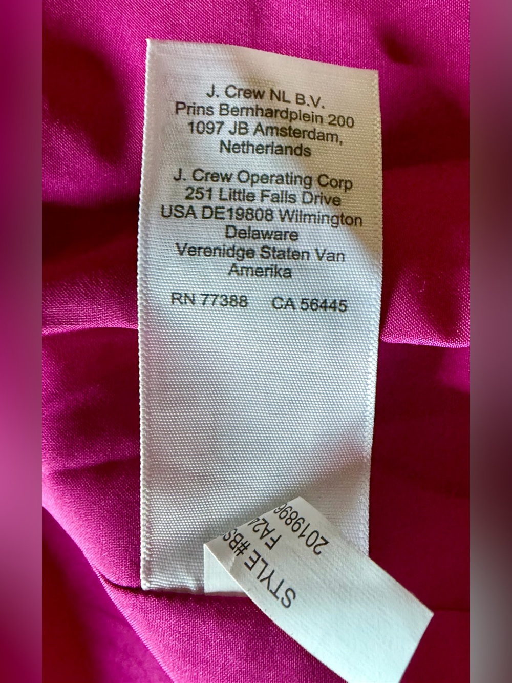 J.CREW Pink Tweed Bouclé Jacket Gold Crest Buttons Size 8 NWOT - Picture 9 of 10